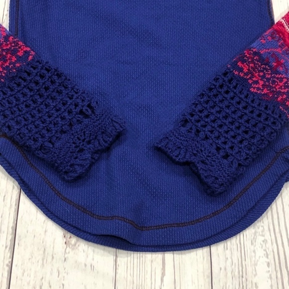 FREE PEOPLE Thermal In The Mix Cuff Top Size XS - Picture 8 of 8